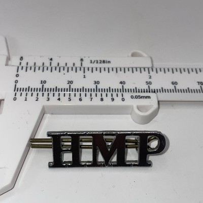 Late 20th Century obsolete Metal British H.M. Prisons title Shoulder badge.