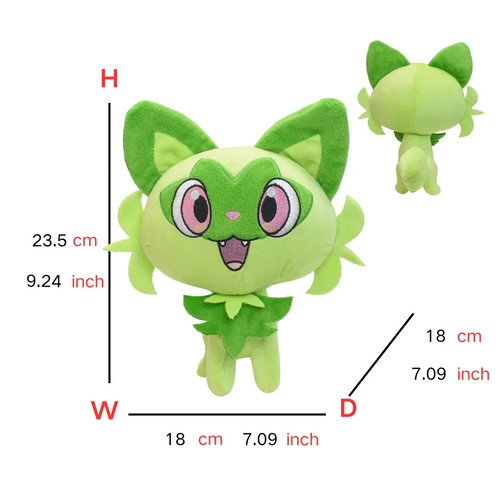 Floragato Sprigatito Meowscarada Peluche Anime Figura Modelo Regalo para Niños - Imagen 27 de 27