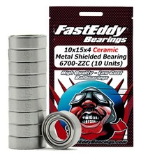 10x15x4 Ceramic Metal Shielded Bearing 6700-ZZC 10 Units