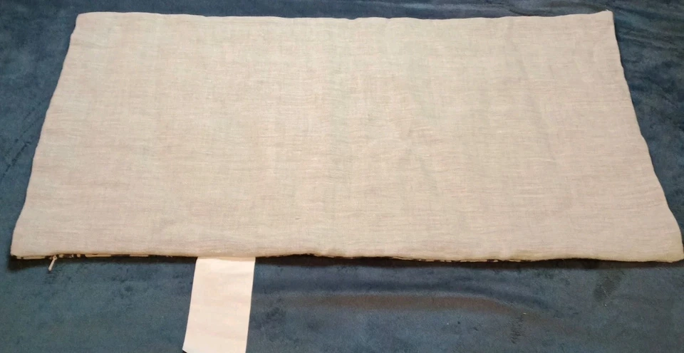 Funda de almohada lumbar Pottery Barn Larea lino belga azul marino nueva sin etiquetas Foto 2 de 3