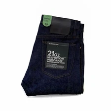 The Unbranded Brand UB221 21oz Indigo Selvedge Denim - Tapered Fit Jeans