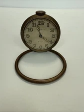 VINTAGE TIFFANY & CO 8 DAYS TRAVEL CLOCK 15J CONCORD MOVEMENT Red Cross