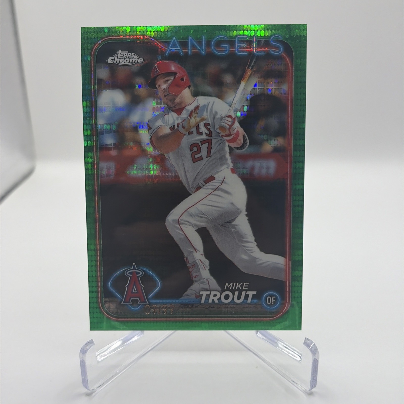 2024 Topps Chrome - Mike Trout #200 Green Sonar Refractor /99