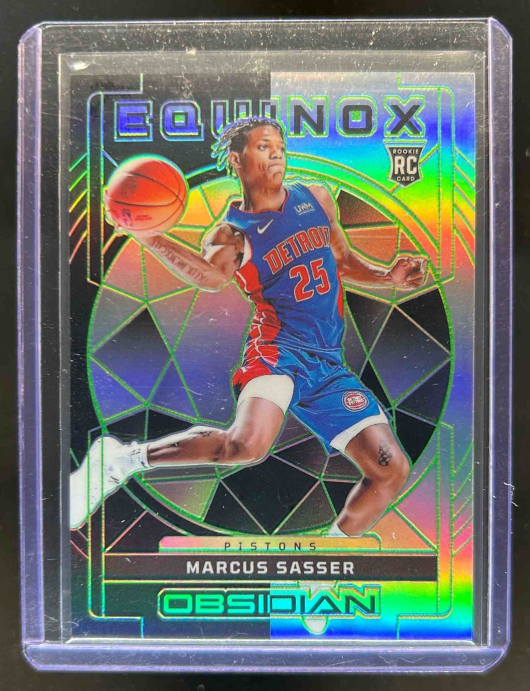 2023-24 Obsidian Marcus Sasser Equinox RC Electric Etch Green #20/25