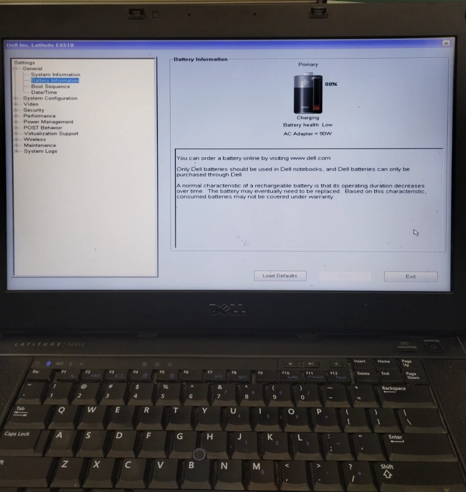 Dell Latitude E6510 15.6" Laptop i7 Q720 1.60GHz 4GB RAM 320GB Boots/Bios - Image 4 of 4