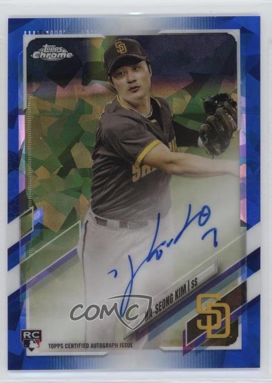 2021 Topps Chrome Sapphire Edition Rookie Auto Ha-Seong Kim #RA-HK Auto v9t