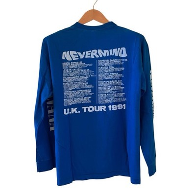 Nirvana Vintage REPRINT Nevermind UK Tour 1991 Longsleeve Band Tee
