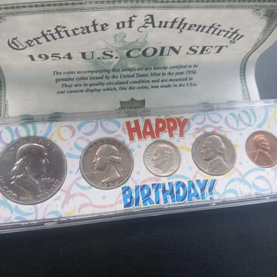 1954 U.S. Coin Set with Certificate of Authenticity - Image 4 of 4