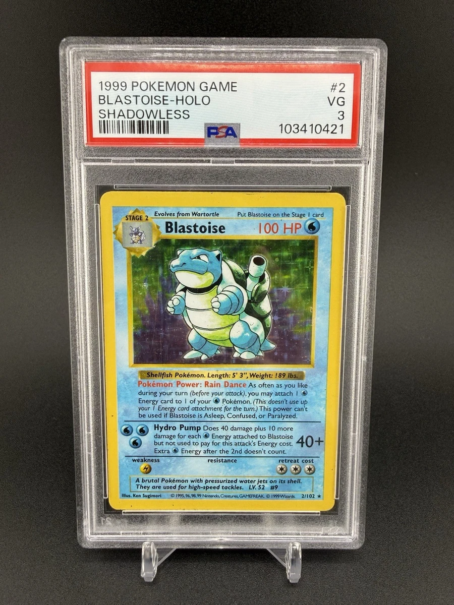 first edition shadowless holographic blastoise card Blastoise · Base Set First Edition #2 (Shadowless)