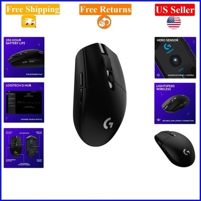 Logitech G305 Lightspeed Wireless Gaming Mouse, 12,000 DPI, 6 Buttons, Black