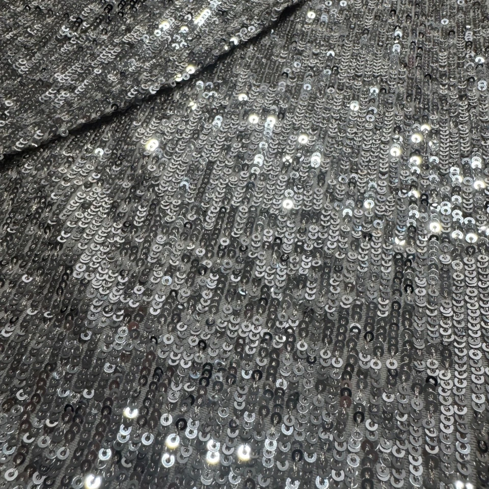 Minifalda Express NUEVA CON ETIQUETAS Grande Plateada Champagne Lentejuelas Elástica Fiesta Festiva Foto 3 de 4