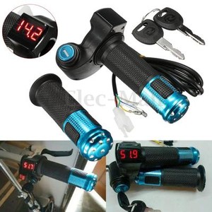 24V-36V-48V-60V-Electric-Scooter-Throttle-Grip-Handlebar-LED-Digital-Meter