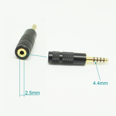 10pcs 4.4mm 5 Pole Male to 2.5mm 4 Pole Female Audio Adapter for Sony NW-WM1Z/A