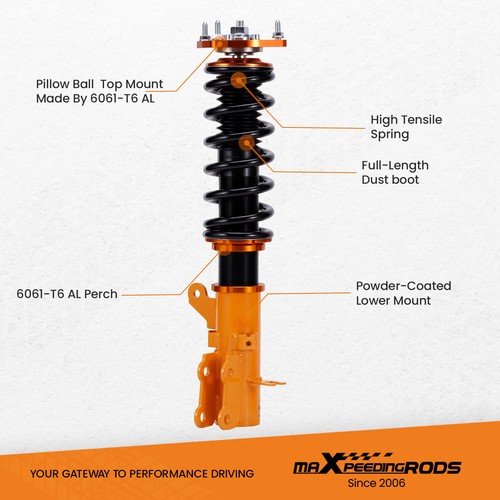 Coilover Sport Altezza Regolabile for Hyundai Coupe Tuscani 2003-2008 - Foto 9 di 12