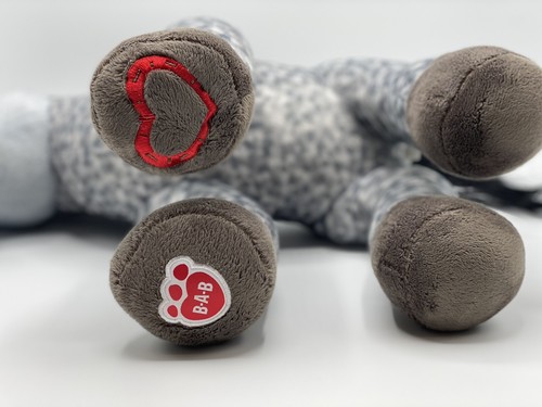 Build A Bear - graues Pferd mit Herz am Fuß - ca. 13 Zoll groß - Bild 4 von 5