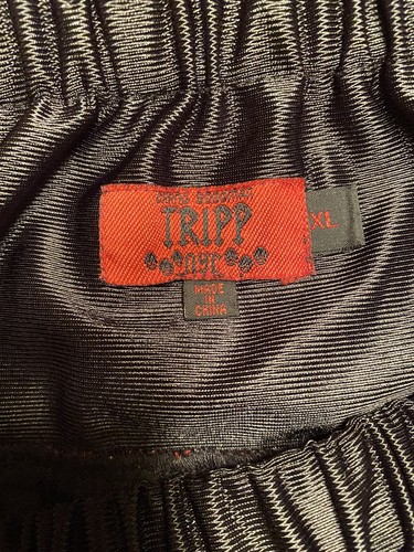 Vintage Tripp Nyc Red Black Plaid Skull Chain Tutu Skirt Size XL Goth Emo Scene - Picture 4 of 4