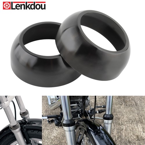 39mm Front Fork Boot Cap Covers For Harley Sportster 883 1200 Dyna FXR Low Rider - Picture 1 of 11