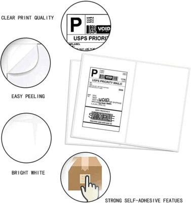 24 In Sheet 1/2 In Sheet Thickness Industrial Plastic Sheets Half Sheet 1100 Shipping Labels 8.5x5.5 Rounded Corner Self Adhesive 2 Per Sheet 8 In Sheet Industrial Plastic Sheets