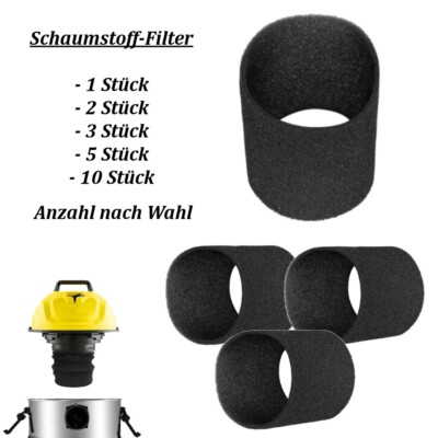 1x-10x Schaumfilter für Einhell TE-VC1820, TE-VC1820S, TE-VC1820SA, TH-VC 1930