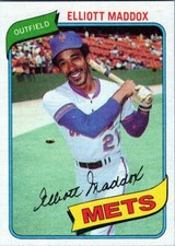 1980 Topps #707 Elliott Maddox New York Mets NM