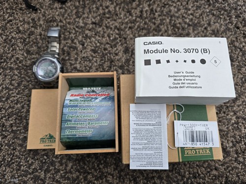 CASIO PRO TREK PRG-50 Titanium Tough Solar - Triple Sensor - Boxed - Picture 8 of 8