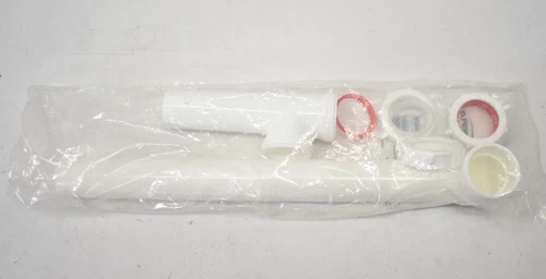 Proflo Plastic End Outlet Waste Slip Joint 1-1/2" X 16" PFEWP100 White - Picture 2 of 6