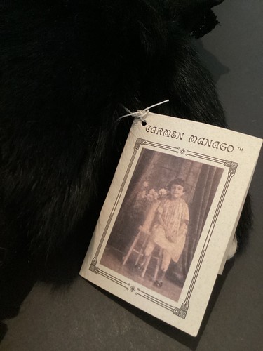 ‘Carmen Manago’ Art Doll In Black Fur Coat, Lace, And Purse - Picture 5 of 10
