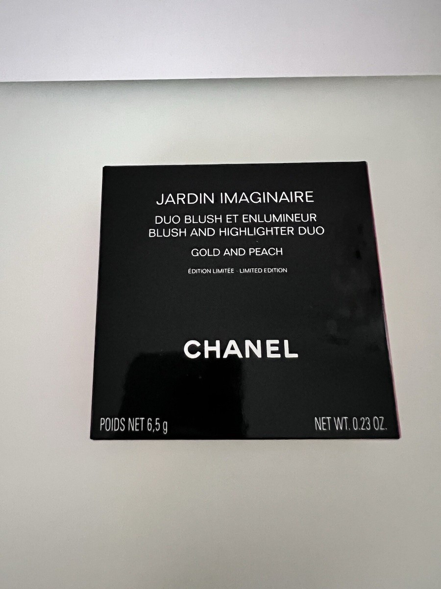 CHANEL JARDIN IMAGINAIREデュオブラッシュゴールド&ピーチ Chanel JARDIN IMAGINAIRE Blush and highlighter duo Gold and