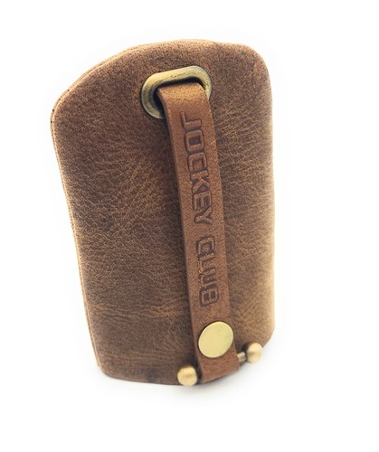 Jockey Club echt Leder Schlüsseletui Schlüsselglocke Büffel-Vollleder cognac - Bild 3 von 3