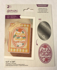 Lot of 2 craft items Memory Box Egg Basket Frame Gemini Sunshine Every Day dies