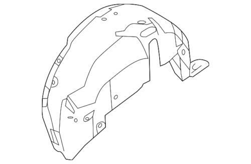 Protector de salpicaduras para Ford (N/P AE9Z-7428370-A)