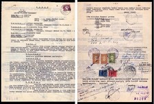 GF0075 - Certificato Turco Legalizzato per l'Italia 1967 - marche consolari