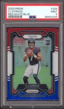 2023 Panini Prizm CJ Stoud #339 Red White and Blue PSA9