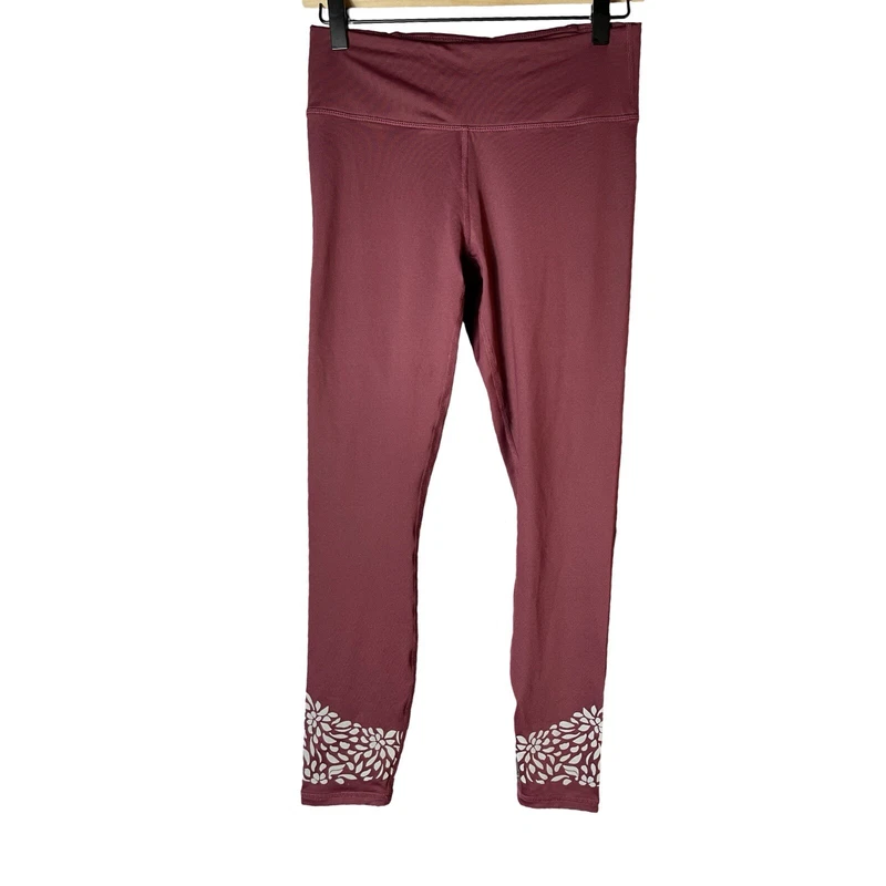 fabletics mid rise reflective powerlite 7/8 leggings