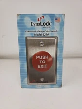 NEW DynaLock 1-5/8: DIA RED PNEUMATIC TIME DELAY PALM SWITCH 6290