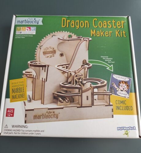 Dragon Coaster Maker Kit Tinkineer Marbleocity Marble Run Marble Maze STEM - Picture 1 of 5