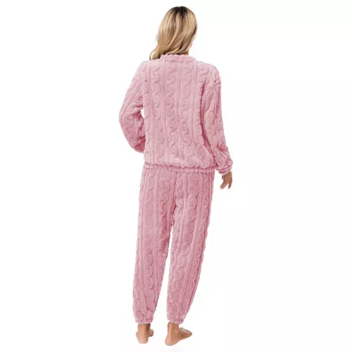 Womens Pajamas Set New Year Sleepwear Solid Color Homewear Elastic Waistband - Picture 8 of 79