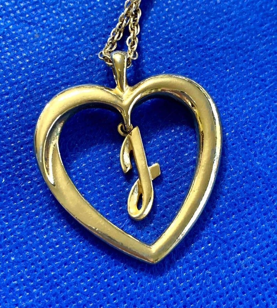 CHANEL, Jewelry, Vintage Chanel Logo Heart Pendant Necklace 8 14k Gold  Plated Box Chain