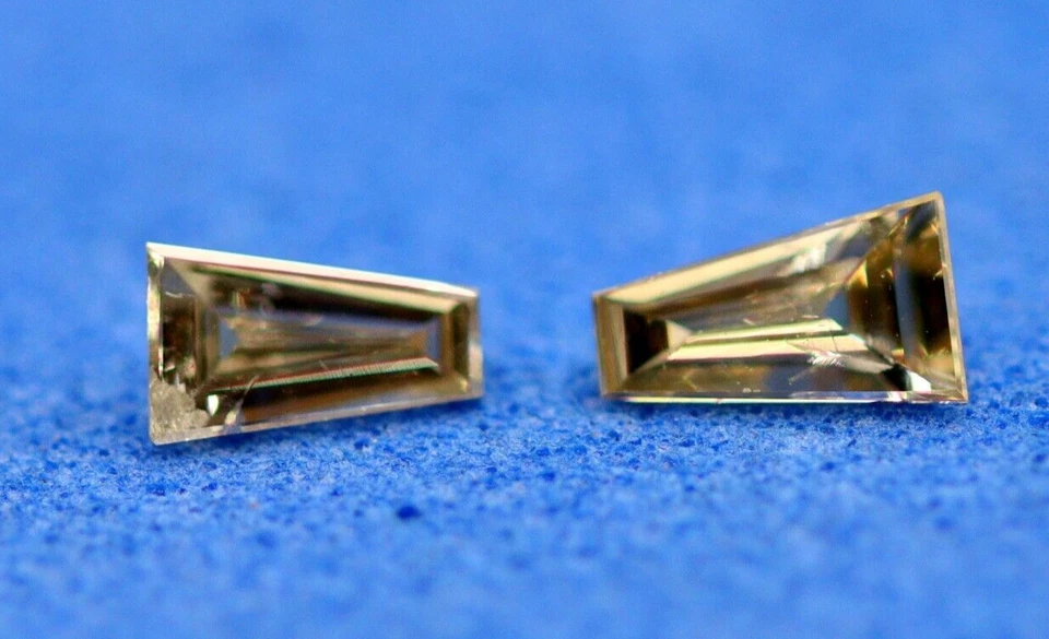 0.17 Ct Natural J/SI1 Clarity Diamond Loose Tapered Cut 2 PCS Lots Setting Stone - Image 3 of 4