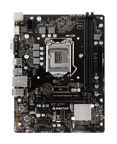 Biostar H310MHP Intel LGA 1151 H310 MicroATX Desktop Motherboard - Picture 2 of 4