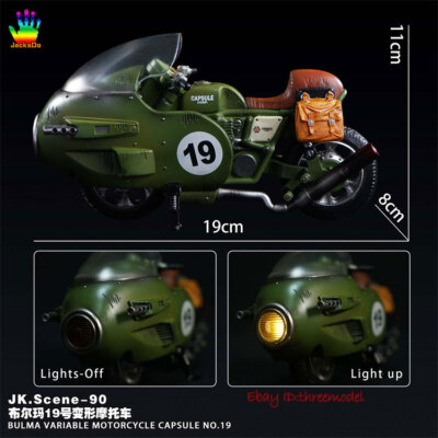 JacksDo Dragon Ball JK.Scene-90 Bulma 19 Motorcycle Resin