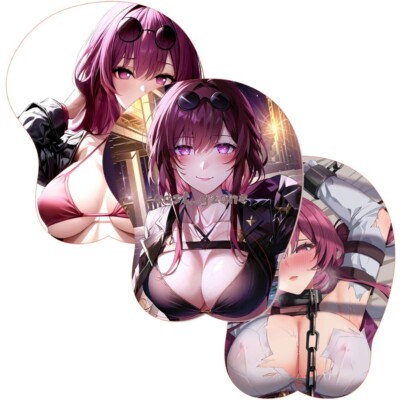 Honkai Star Rail - Kafka PU Gel Anime 3D Boob OPPAI Mouse Pad Wrist Rest BULK