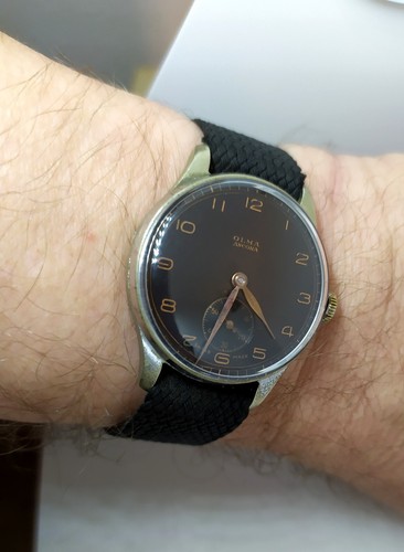 Military watch - OLMA ANCORA Swiss made handwinding - Picture 3 of 17