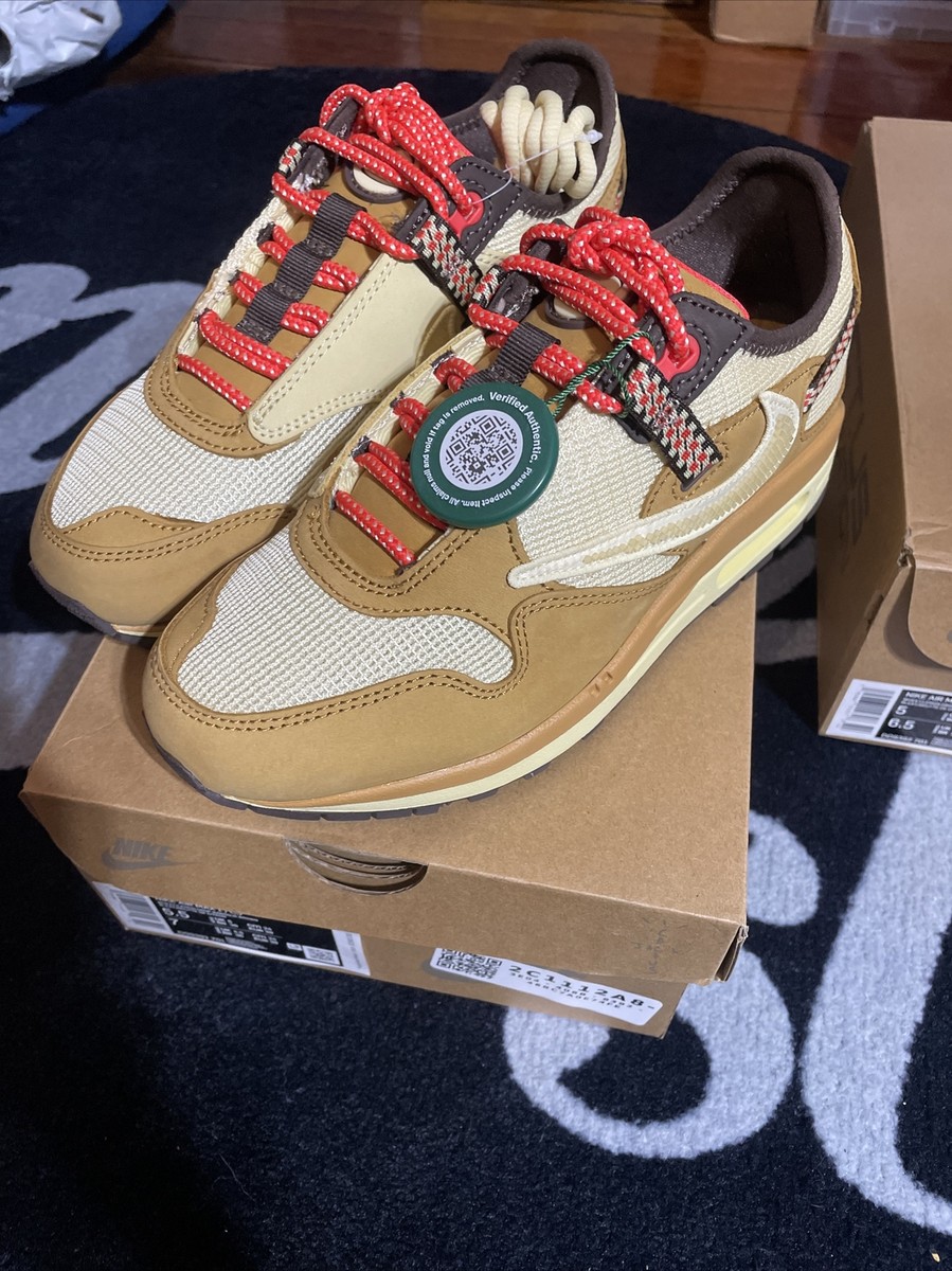 Nike Air Max 1 Travis Scott Cactus Wheat Lemon Drop Size 5.5