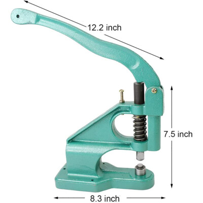 Oumefar 2pcs Grommet Die Hand Press Machine Occhiello Puncher Grommet Die Strumento di Installazione Manuale per teloni in Pelle(12mm