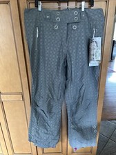 NWT Obermeyer Mica Silver Ski Pants Size 16