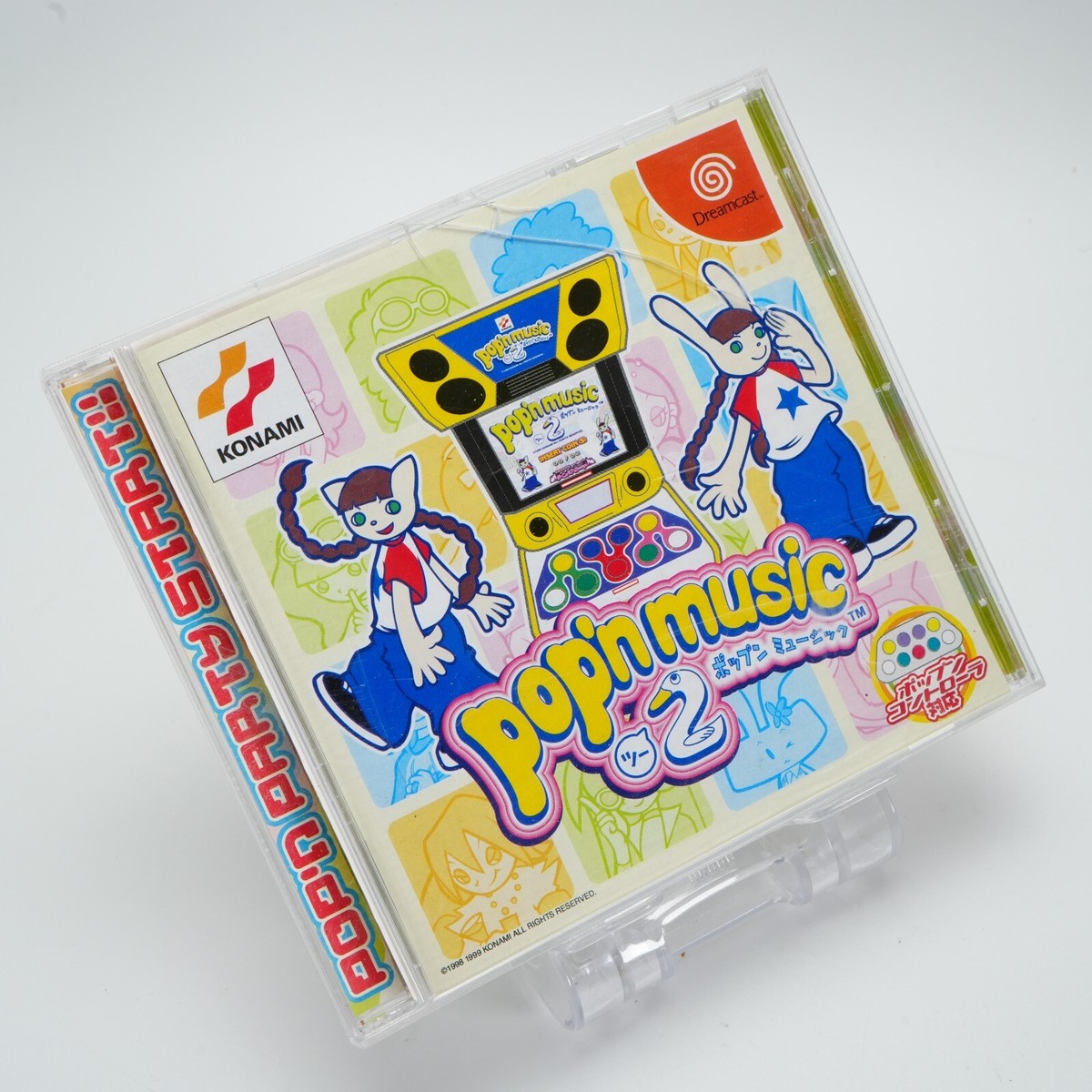 KONAMI Pop'n controller RU015 for SEGA Dreamcast DC w/ Pop'n
