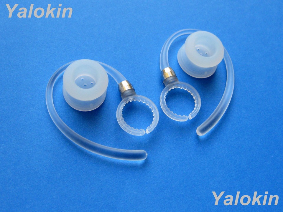 2-Piece Gray Earhooks & Earbuds Replacement Set For Motorola HX600 Boom-Style Headsets