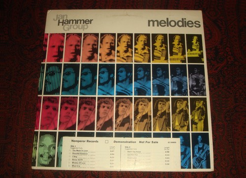 JAN HAMMER GROUP "Melodies" 1977 LP Mahavishnu Orchestra, Jazz Rock NMINT VINYL