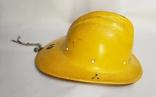 Vintage E.D. Bullard Co Hard Boiled Fire Dome Helmet Safety Hard Hat Yellow